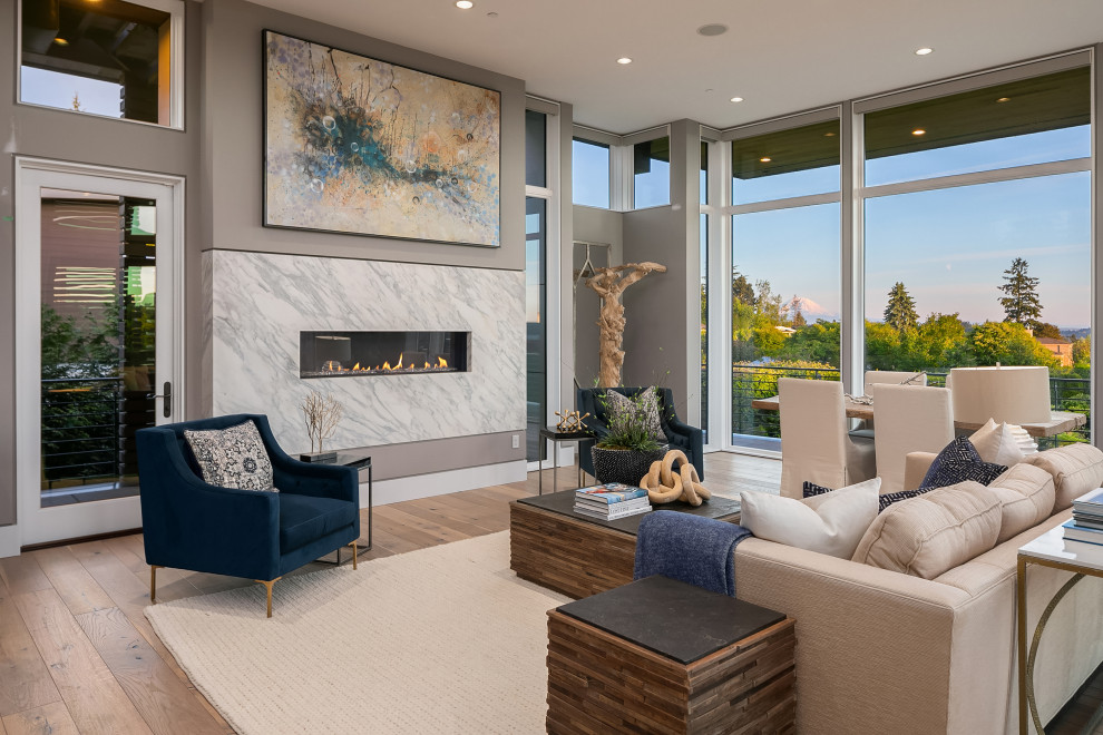 Northwest Contemporary Spaces Contemporary Living Room Seattle