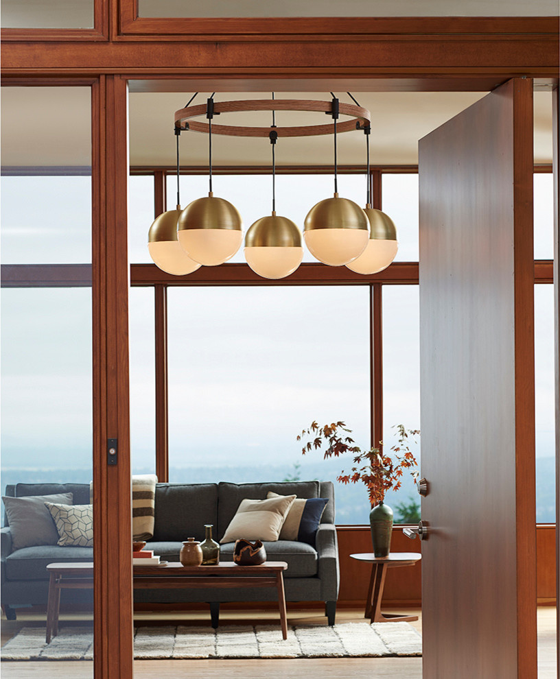 Northwest Modern Midcentury Living Room Portland by Rejuvenation Houzz