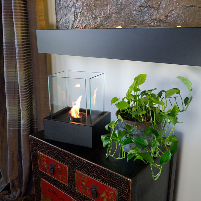 NuFlame Tabletop Lampada Ethanol Fireplace Modern Living Room