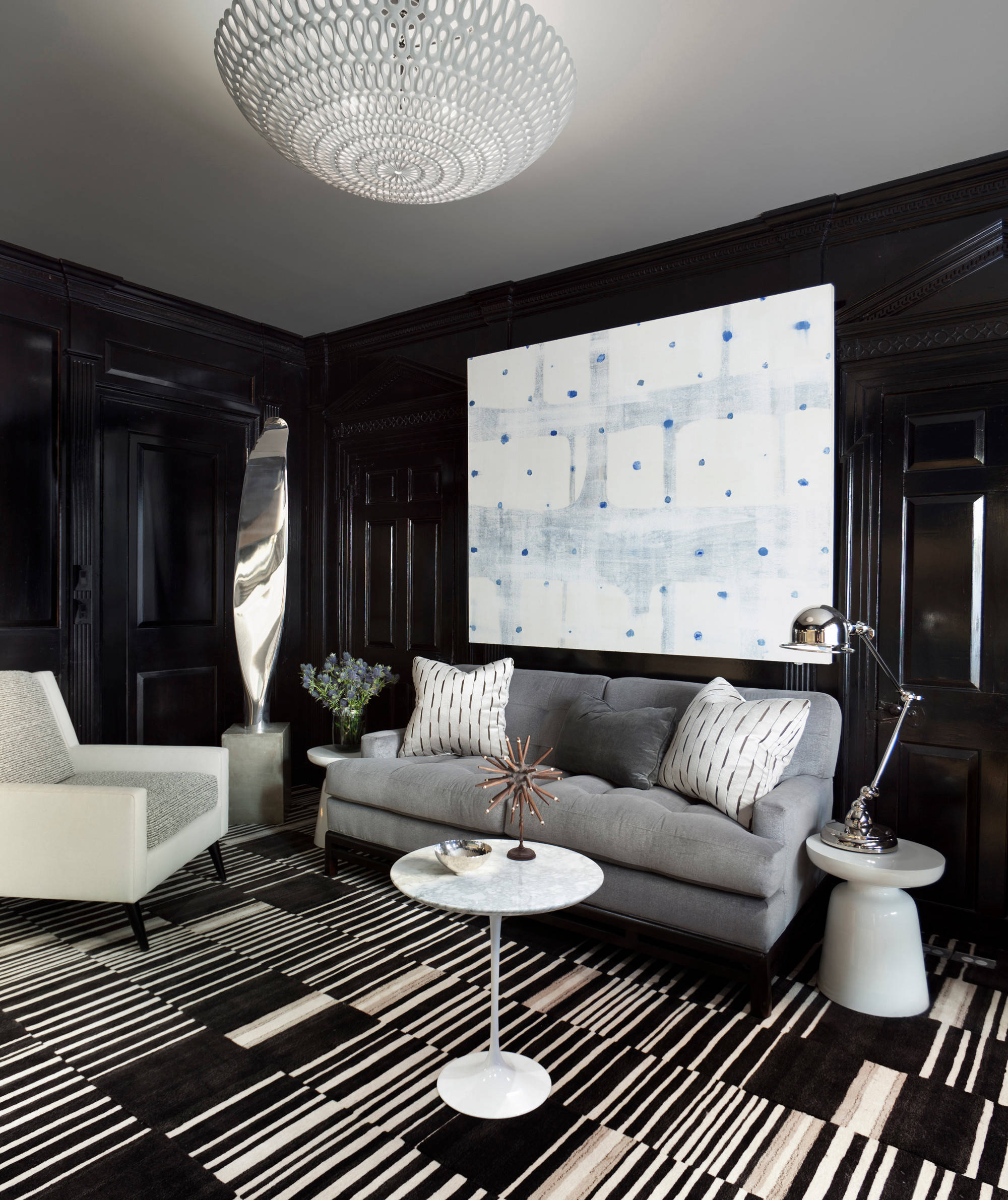 Black and gray living room decor deals