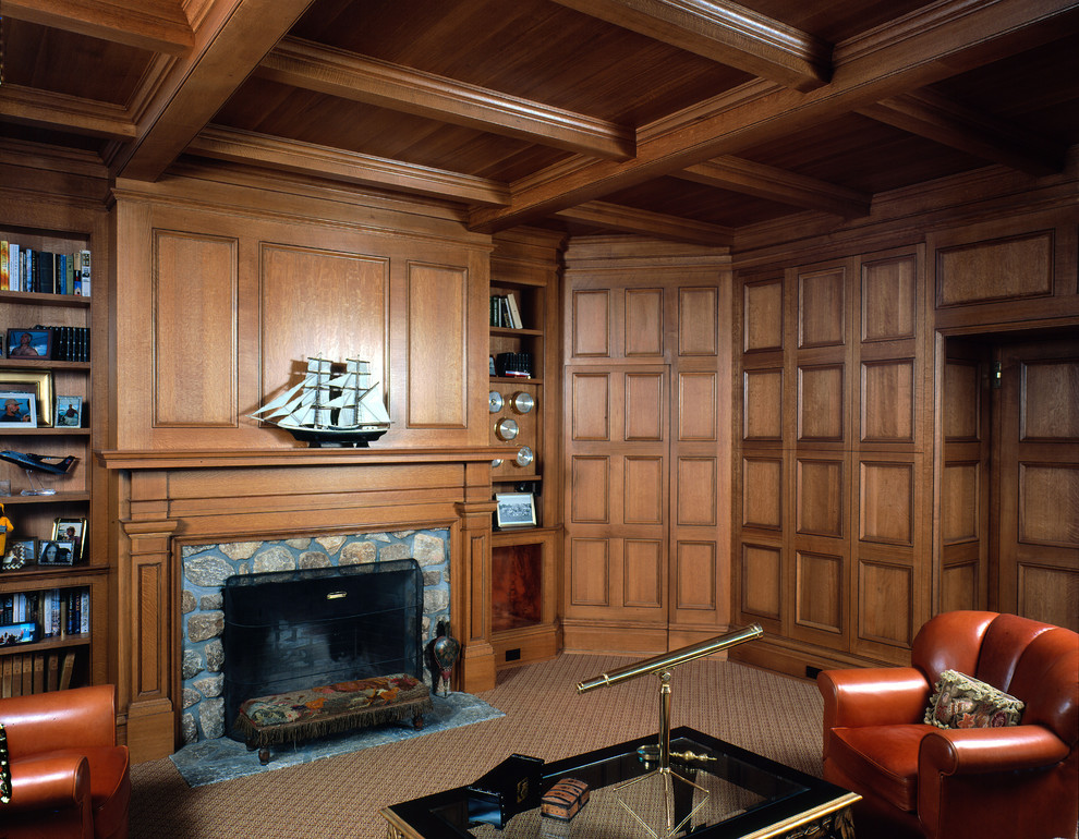 Living room - traditional living room idea in New York