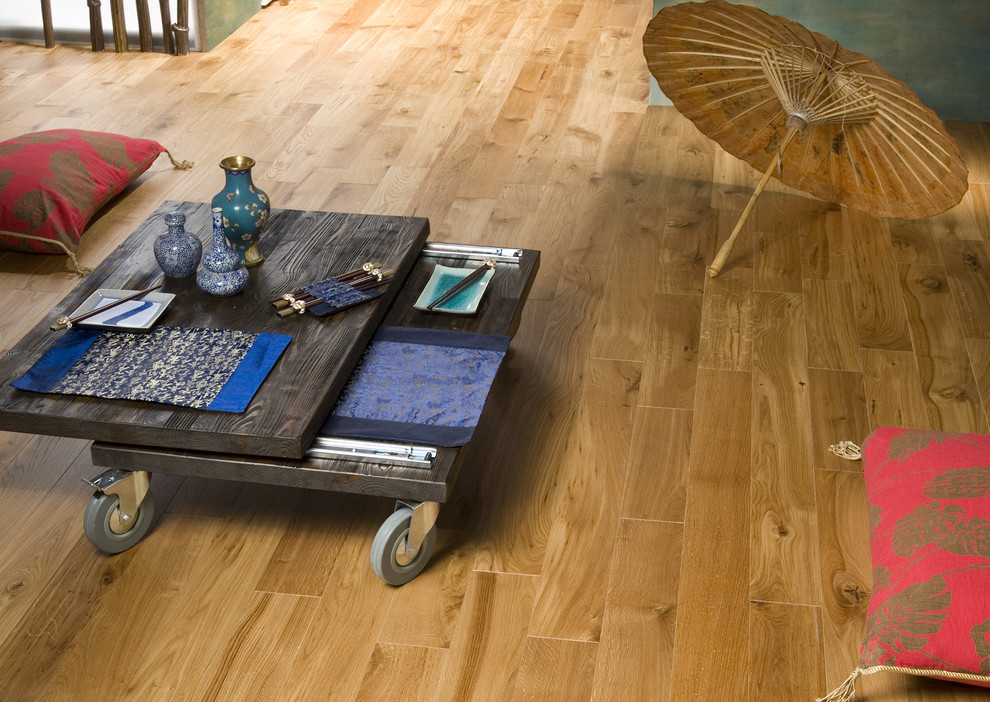 Oak Natural Tavern Flooring Rustic Living Room Toronto by User