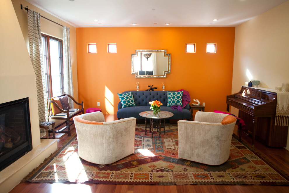 Design ideas for a mediterranean living room in San Francisco.