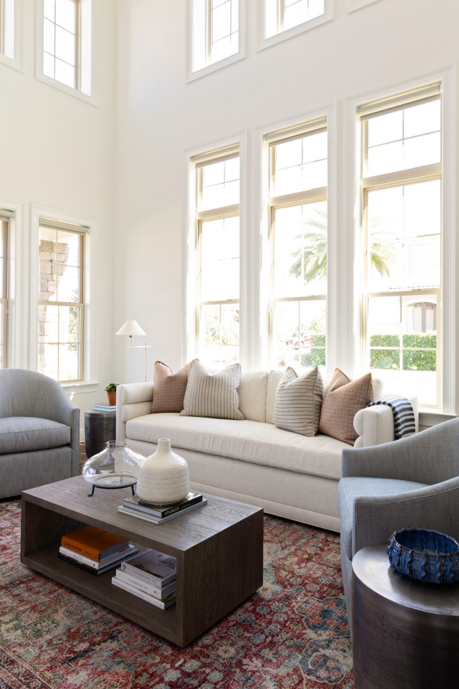 Photo of a beach style living room in Orlando.