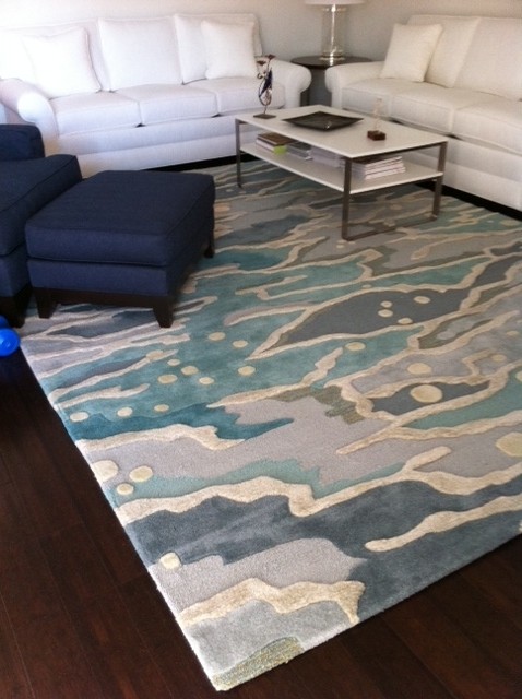 Angela Adams Jilly Sprout Rug In The Library Modern Home Office Portland Maine By Houzz Ie