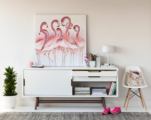 Ocean Sidebaord Scandinavian Living Room Montreal by