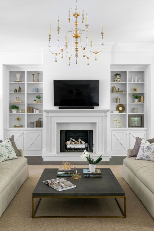 Reader Question: How Can I Build Symmetrical Bookcases Around This Fireplace?  - Addicted 2 Decorating®