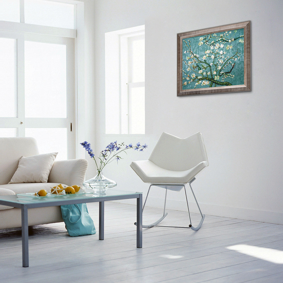 Living room - modern living room idea in Wichita