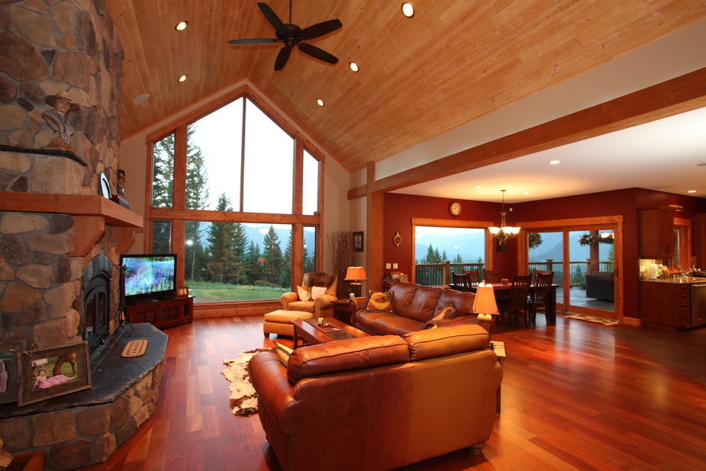 Okanagan Craftsman Lumby Craftsman Living Room Vancouver by