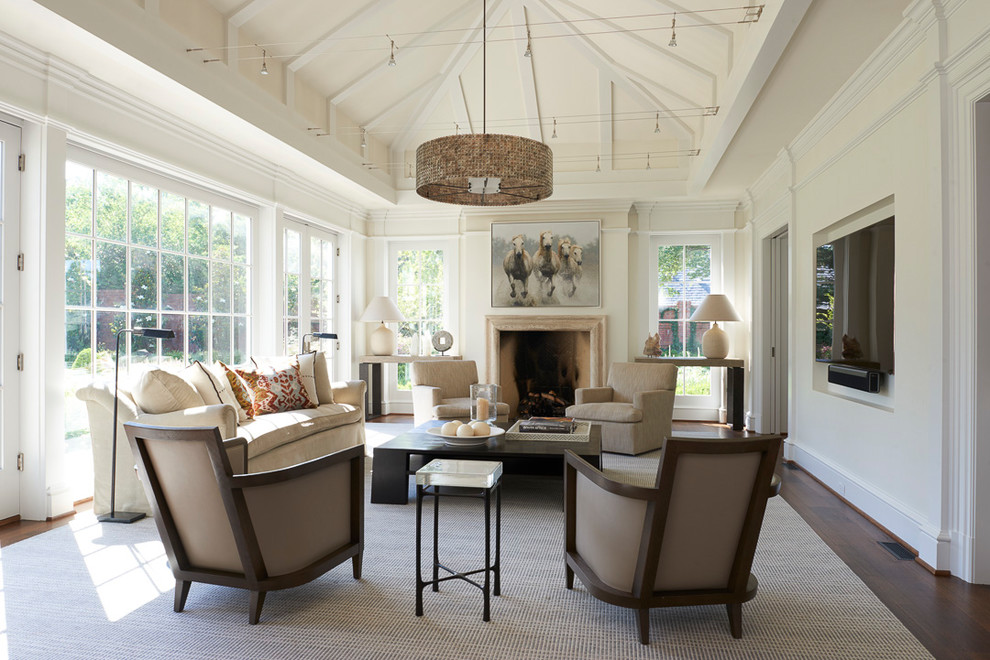 Oklahoma City Transitional Living Room Oklahoma City by Orrick