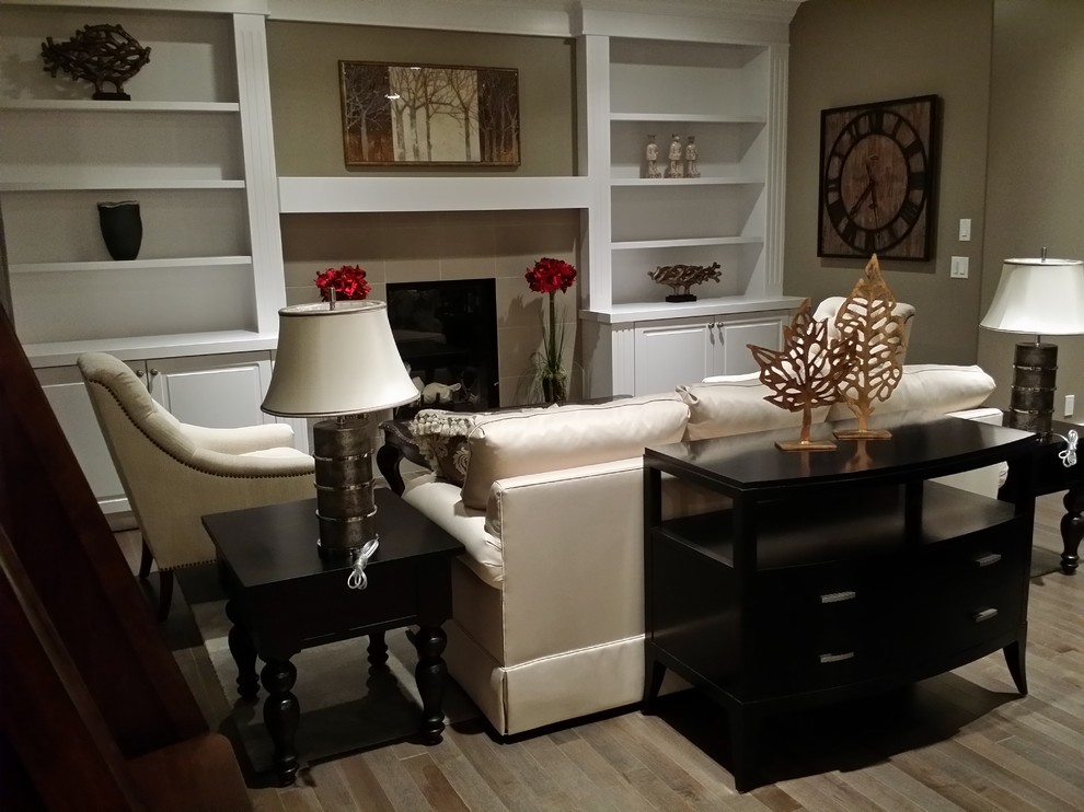 Okotoks Air Ranch Transitional Living Room Calgary by Azurite