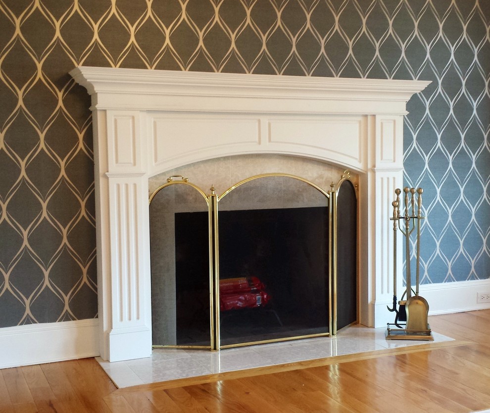 Old Field Estates Traditional Living Room New York by Long