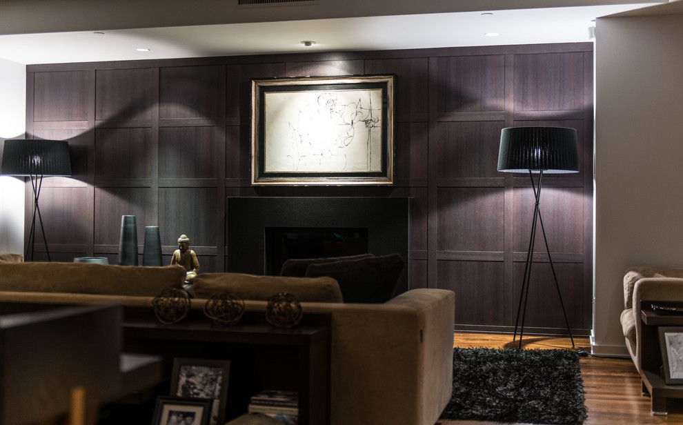 Contemporary living room in Vancouver.