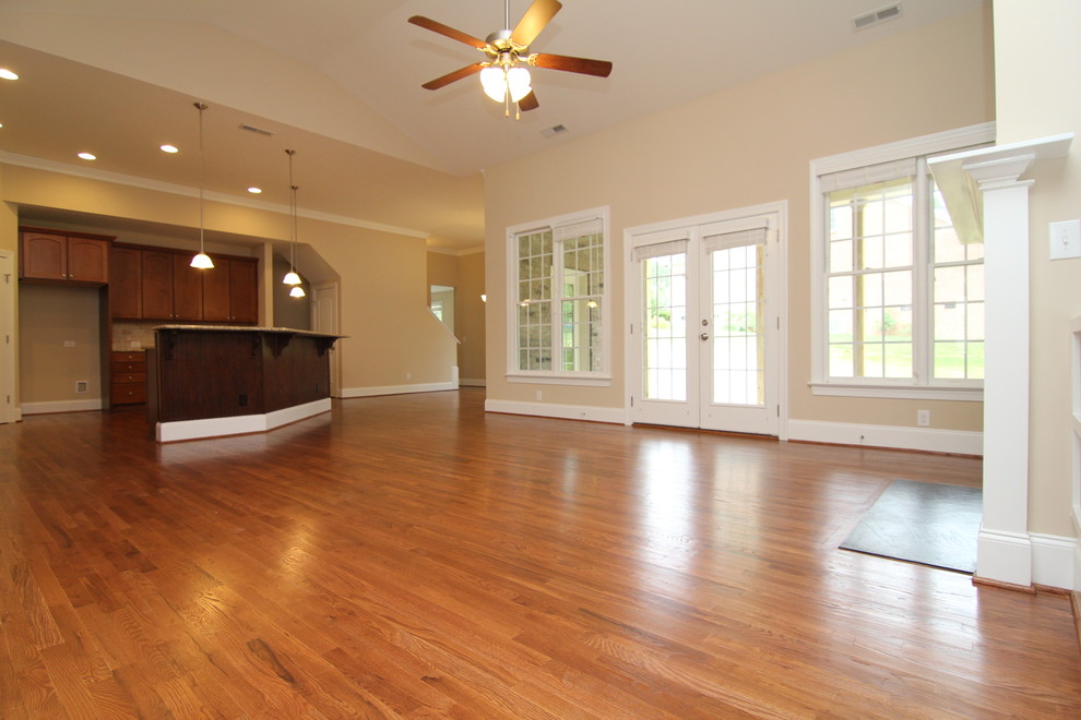 Open concept living room Traditional Living Room Raleigh by