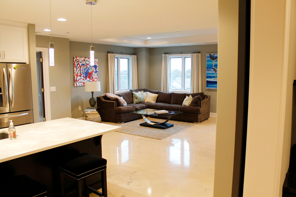 Open Floor Plan - Modern - Living Room - Kansas City - by Lindsay ...