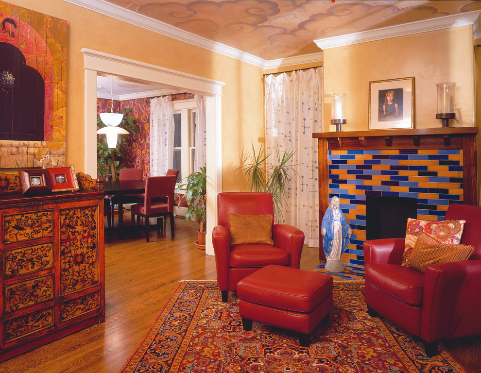 This is an example of a bohemian living room in Nashville.