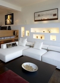 Inspiration for a modern living room in Hong Kong.