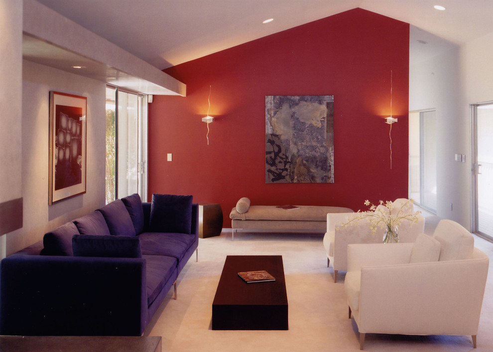 Example of a trendy living room design in San Francisco