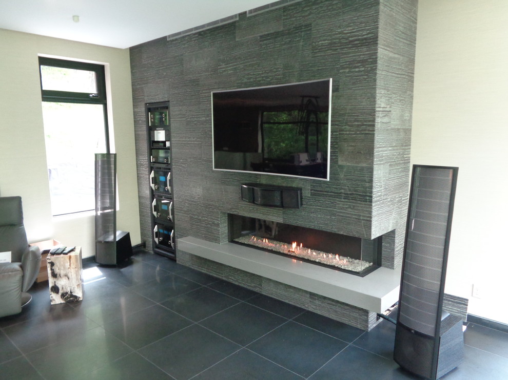 Ortal, Framing Perfect Flames. Contemporary Living Room