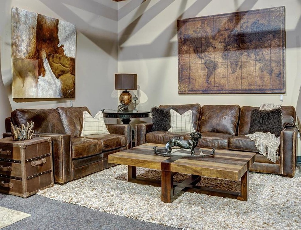 Our Interiors Eclectic Living Room Calgary by Cricklewood