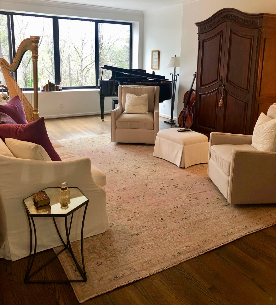 Our Overdye Persian Tabriz refreshens modern living room space