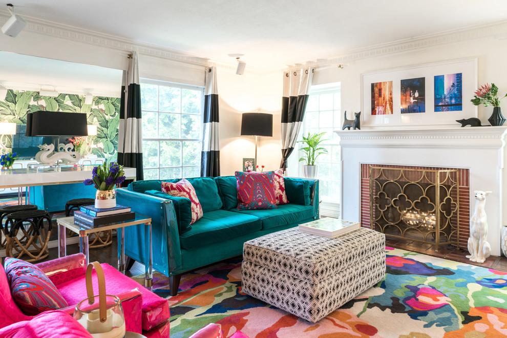 Our Palm Beach Color-Splosion Apartment! - Eclectic - Living Room - Los ...