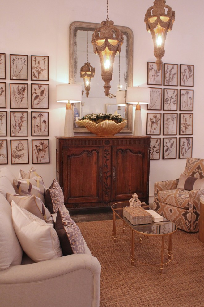 Inspiration för mellanstora klassiska separata vardagsrum, med ett finrum och vita väggar
