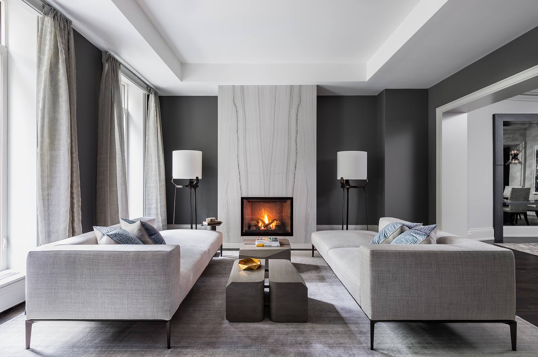 75 Contemporary Gray Living Room Ideas You'll Love - March, 2024 | Houzz