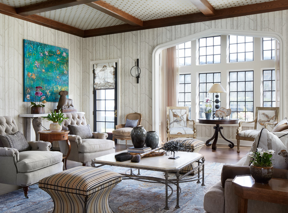 Our Work Éclectique Salon Columbus par K.A. Menendian Rug