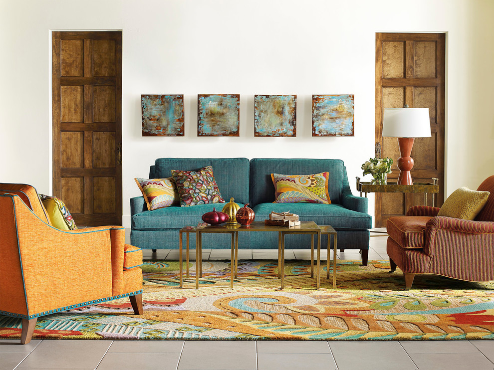 Our Work Contemporary Living Room Columbus by K.A. Menendian