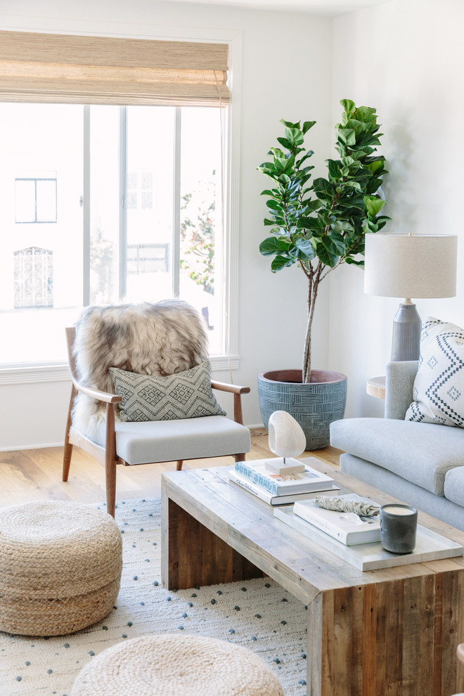 Danish living room photo in San Francisco