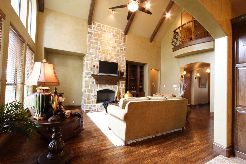 Over the years....Custom Homes of Texas Traditional Living Room