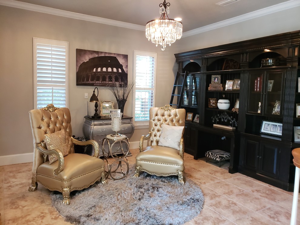 Inspiration for a timeless living room remodel in Tampa