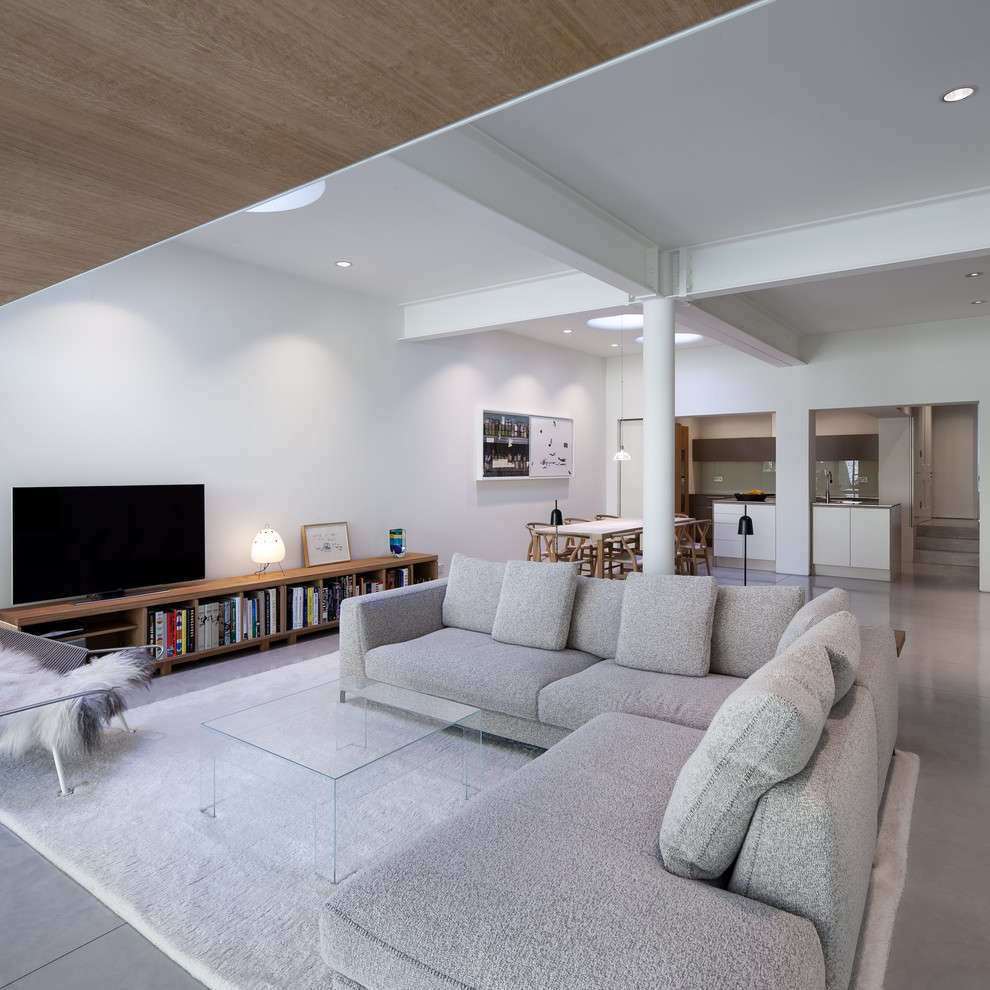 This is an example of a contemporary living room in London.