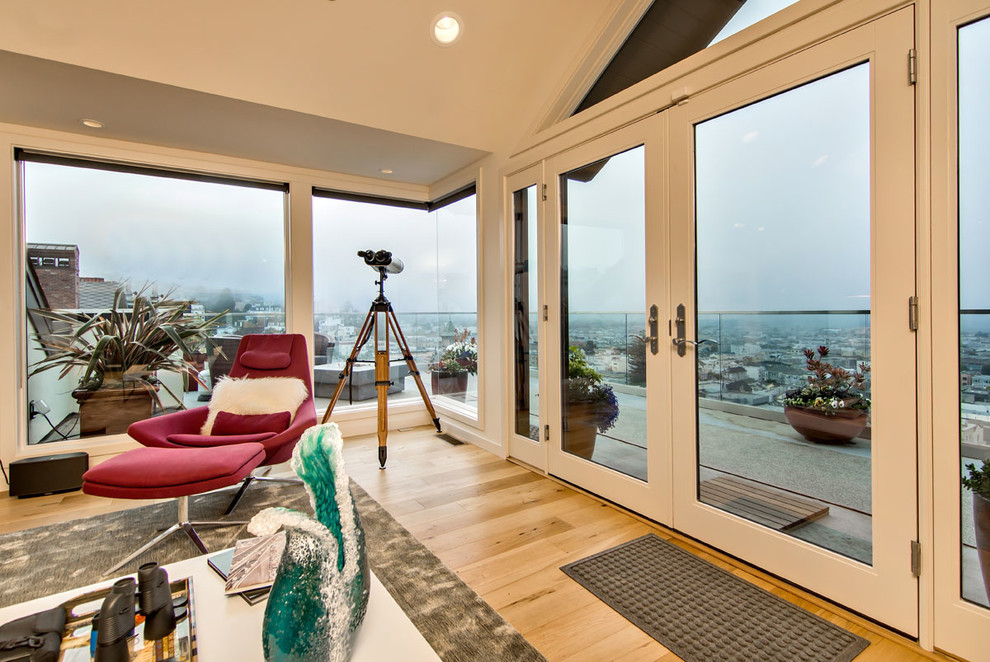 Modernes Wohnzimmer in San Francisco