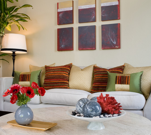 Pacific Heights Pop Living Room Detail by Kimball Starr Interior Design Contemporary