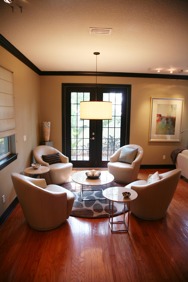 Palma Ceia Contemporary Living Room Tampa by LMB Interiors Inc