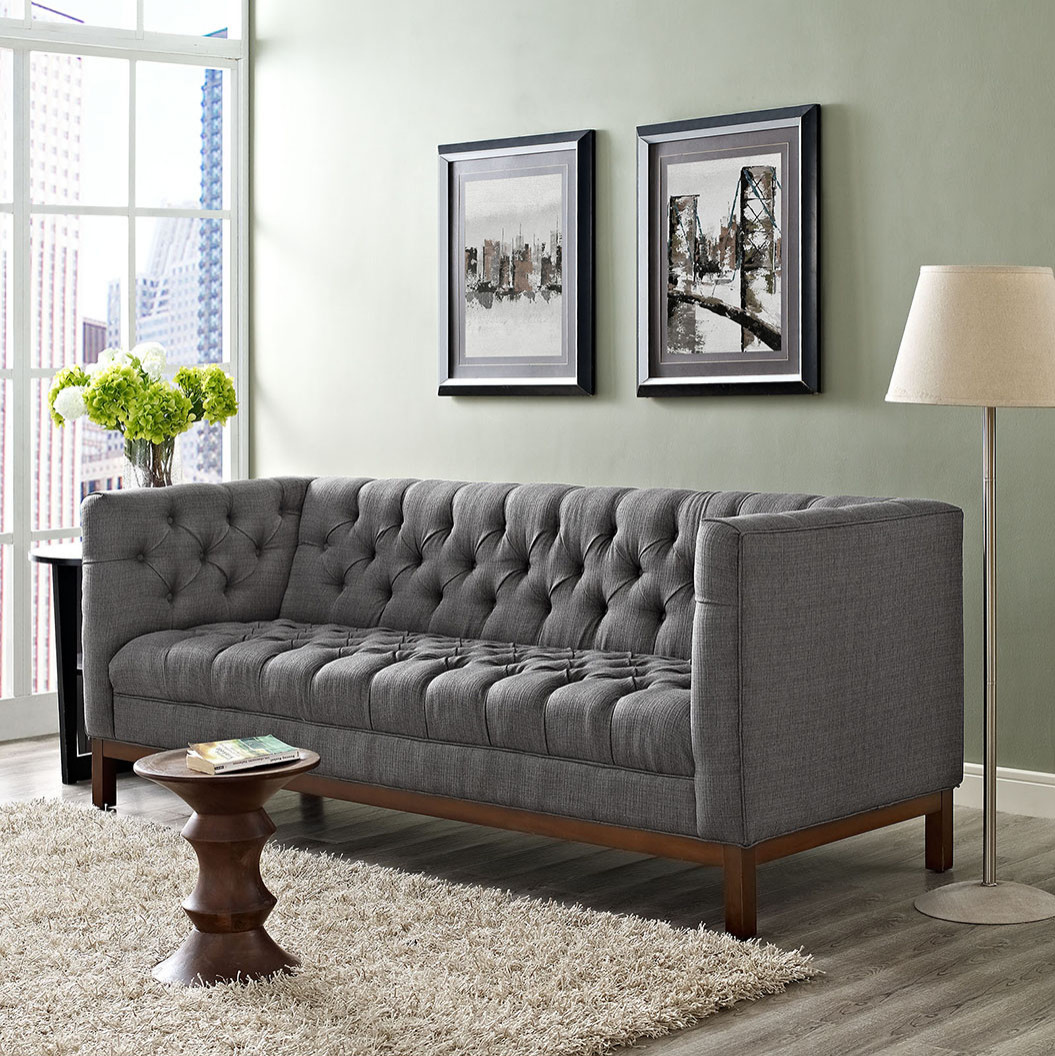 PANACHE-MEDIUM GRAY - Contemporary - Living Room - Sacramento | Houzz