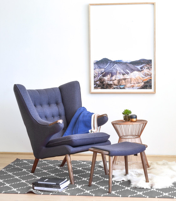 Papa Bear Lounge Chair + Ottoman - Hans Wegner Replica - Modern - Living  Room - Melbourne - by Interior Secrets | Houzz UK