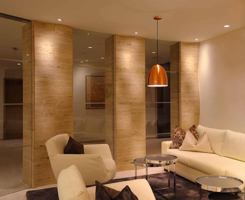 Inspiration for a modern living room remodel in Surrey