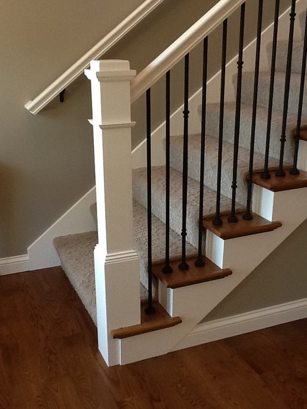 Design ideas for a large contemporary staircase in Cedar Rapids.