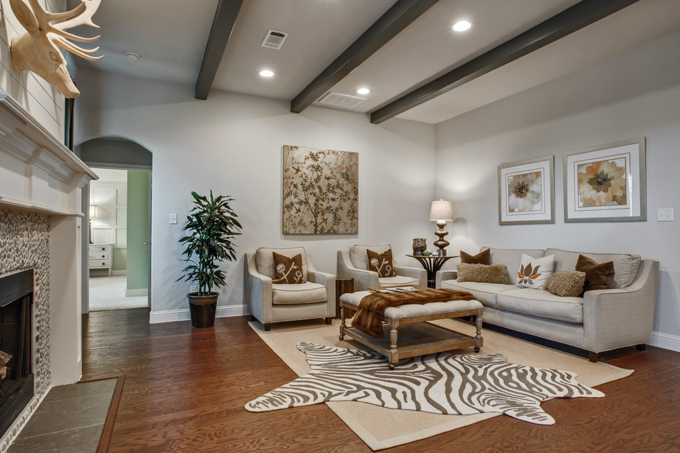 Parks of Aledo Model Home Traditional Living Room Dallas by