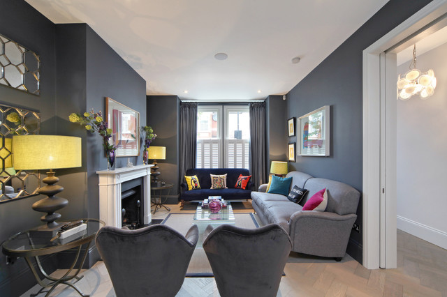 Parsons Green. Herringbone in colour Thistle Contemporary