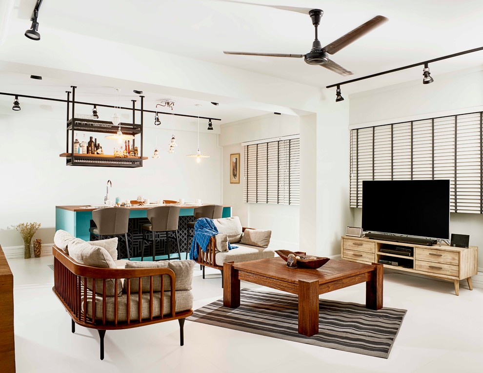 This is an example of a living room in Singapore.