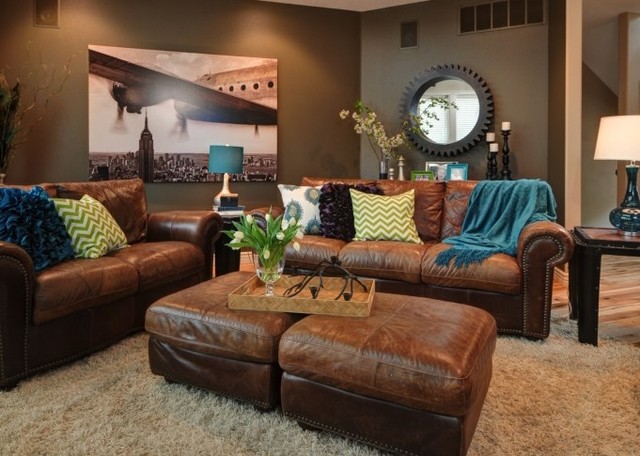 Peacock Living Room 1 - Contemporary - Living Room - Boise - by Judith  Balis Interiors | Houzz