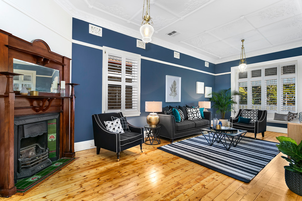 Classic living room in Sydney.