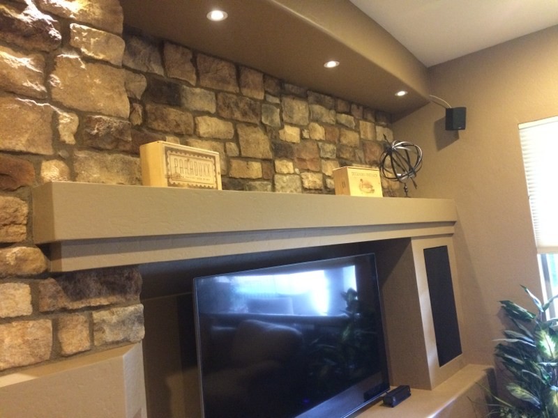 Phoenix Custom Media Walls & Niches Modern Living Room Phoenix