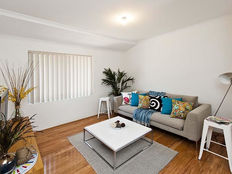 Living room - modern living room idea in Perth