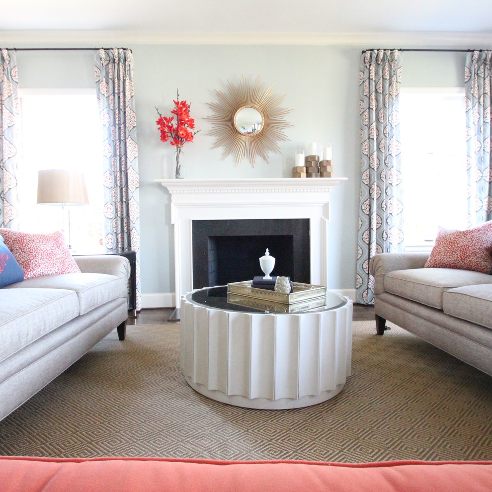 Pinewood Circle Transitional Living Room Charlotte by New South