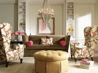 Pink and Brown - Eclectic - Living Room - Minneapolis - by Unique By Design Ltd. | Houzz